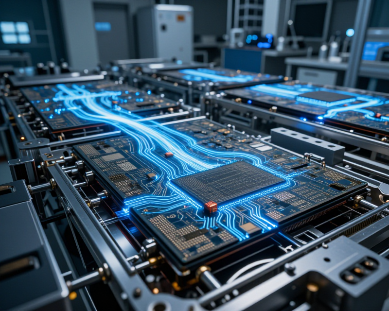 High-tech Semiconductor Manufacturing Concept