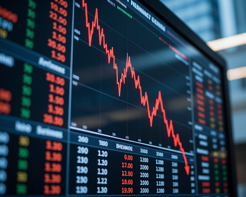 Financial Market Volatility Concept