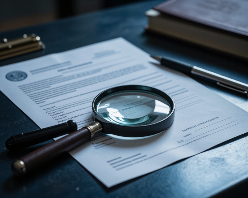 Symbolic representation of vetting and scrutiny