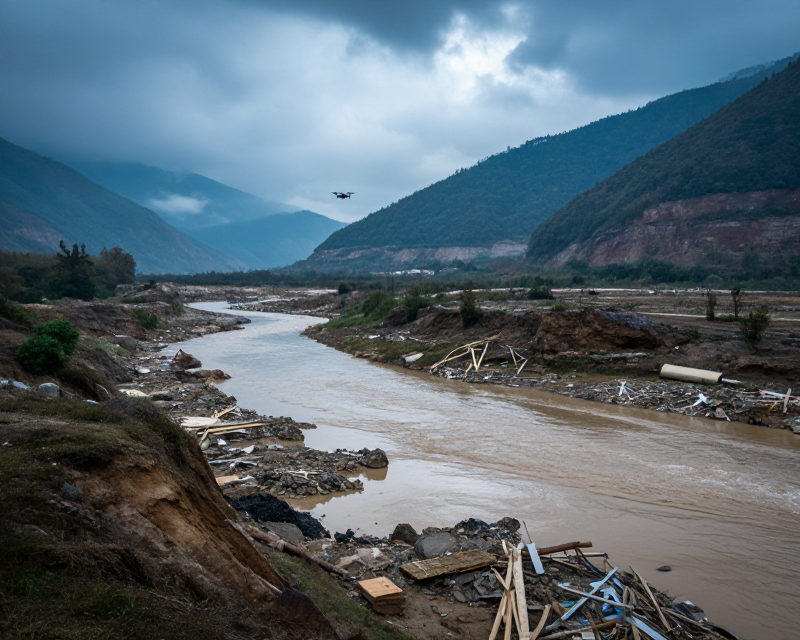 Nepal Flood Search Scene