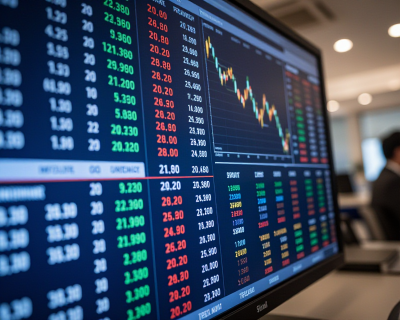 Financial Market Data Display