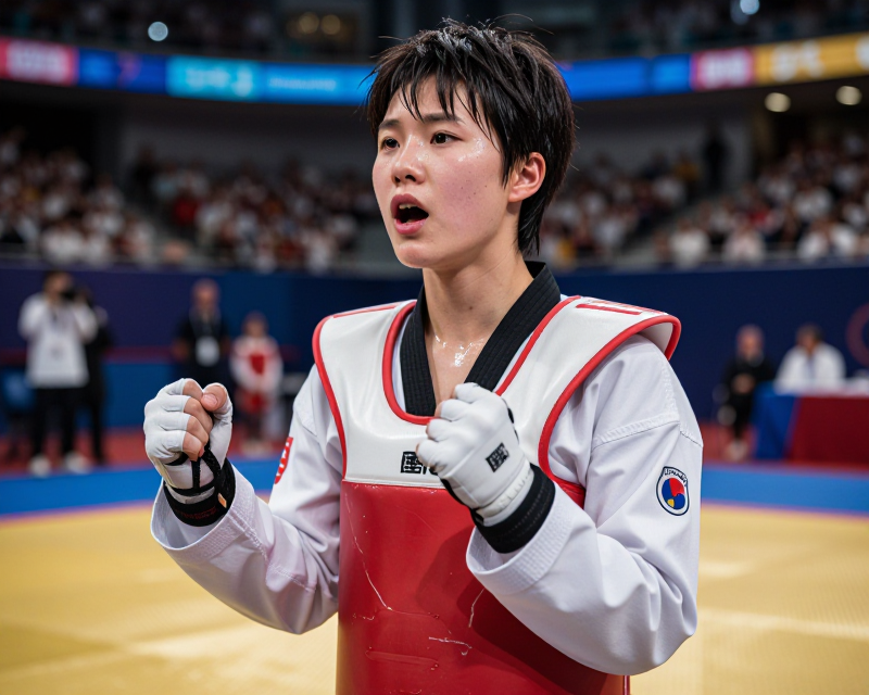 Taekwondo Victory Moment