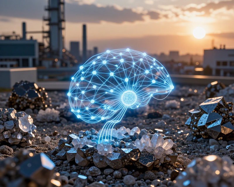 Symbolic fusion of technology and natural resources