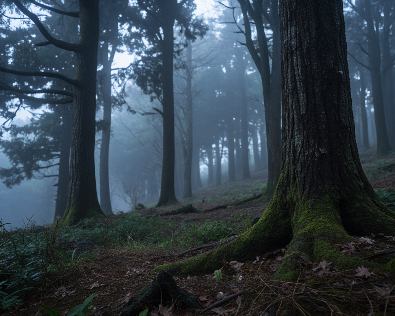 Atmospheric Jeju Forest
